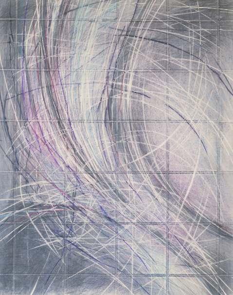 41 Ohne Titel, 1987, Graphit, Farbstift, Ölpastell, 91 x 76 cm